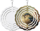 10 pcs Sublimation Wind Spinner Blanks 3 Inch Round 3D Aluminum Sublimation Blanks Wind Spinners Bulk Hanging Wind Spinners DIY Crafts Sublimation Ornaments by GreenHaven Gardens