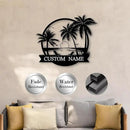Custom Metal Beach Wall Art Sign - Personalized Size Outdoor/Indoor, Surfboard Decor, Lake House & Coastal Home Decor, Summer Gift - MADE IN USA by CozyNest Decor