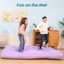 Bmag Giant Bean Bag Chair for Adults, 6FT Bean Bag Chair Convertible Bean Bag Pad, Large Chairs with Memory Foam Filler, Removable Washable Cover for Living Room Bedroom Office - Purple by TinyTreasures Baby Boutique