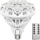 SANSI Dimmable Grow Light Bulb Full Spectrum, High PPFD 30W Grow Bulb (450 Watt Equiv) with Remote, Auto On Off Timing 4 8 12 Hrs, Energy Saving Plant Light Bulb with E26 Base for Indoor Plants by GreenHaven Gardens