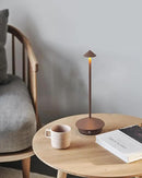 Modern Cordless Table Lamp Set of 2, Portable LED Desk Lamps, 5000mAh Rechargeable Battery Operated Lighting for Bedroom Dining Room Restaurant Coffee Shop Camping Night Light (Brown) by CozyNest Decor