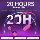 Kids Headphones, Bluetooth 5.2 Air Conduction Open Ear Headphones, 85dB Volume Limiting, Stereo Sound with Mic, IPX5 Waterproof, 20H Playtime, Perfect for School and Outdoor Activities-Purple by TinyTreasures Baby Boutique