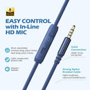 AILIHEN C8 Headphones Wired, On-Ear Headphones with Microphone and Volume Control, Corded 3.5mm Headset for Boys Girl School Smartphones Chromebook Laptop Computer Tablets Airplane Travel (Indigo) by TinyTreasures Baby Boutique