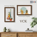 VCK 11x17 Picture Frame 3 Pack, Brown Wood Poster Frame with Exclusive Wood Grain, Wall Mounting Hanging by CozyNest Decor
