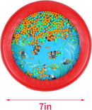 Musfunny Ocean Drum Wave Bead Drums Gentle Sea Sound Music Gift Musical Educational Sea Sound Drum Tool for Kid Child Baby (Red) by TinyTreasures Baby Boutique