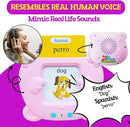 ZeenKind Spanish & English Talking Flash Cards with 510 Sight Words for Toddlers 3 4 5 6 Years Old, Learn Spanish for Kids, Audible Pocket Speech Early Learning Bilingual Flashcard Toys, 255 Cards. by TinyTreasures Baby Boutique