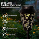 Solar Pathway Lights, Hummingbird Metal Copper Lantern for Garden, Patio, Lawn, Walkway, Outdoor Waterproof Landscape Lighting Decorative, Ideal Gifts for Women, Mom, Grandma by GreenHaven Gardens