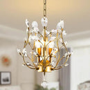 Ganeed Crystal Chandeliers,K9 Crystal Pendant Light with 3-Light Chandelier Lighting Fixtures,Ceiling Light for Living Room Bedroom Restaurant Hallway (Gold) by CozyNest Decor