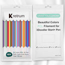 22 Colors 3D Doodler Pen Refills Only Fit for 3Doodler Start+ 3D Pen Low Printing Temperature PCL Filament 3Doodler Start Refills Packs Each Color 15.2 cm x 5 pcs Total 110 pcs by TinyTreasures Baby Boutique