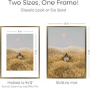 Homeforia 12x16 Picture Frame Bronze, High End Metal 12x16 Brass Poster Frames with Mat 9x12 Photo, 12 x 16 Bronze Frame Matted to 9 by 12 Print, 16by12 Thin Frames, Tempered Glass, Wall Kit, Set of 1 by CozyNest Decor