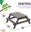 Jack & June Cedar Convertible Sand Box and Picnic Table Playset by GreenHaven Gardens