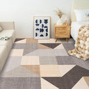 HOMFINE Washable Modern Area Rug - Geometric Style 4x6 Rugs for Living Room, Bedroom, Machine Washable Rug Soft Non Slip Non Shedding Area Rug - Grey Brown, 4'x6' by TinyTreasures Baby Boutique