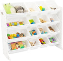 Humble Crew Supersized Toy Storage Organizer with 16 Removable Bins, White/White – Large Toy Storage for Toddlers Ideal for Kids' Rooms, Playrooms, and Nurseries - Modern Toy Bins for Kids by TinyTreasures Baby Boutique