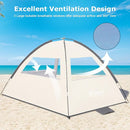 COMMOUDS Beach Tent Sun Shade for 3/4-5/6-7/8-10 Person, UPF 50+ Beach Sun Shelter Canopy Tent, Lightweight, Easy Set Up and Carry by TinyTreasures Baby Boutique