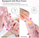 Baby Nail Trimmer Electric Baby Nail File Safe Baby Nail Clippers with Light 10 Grinding Heads Queit Baby Nail Polish Grooming Kit for Newborn Infant Toddler Toes Fingernails Care, Pink by TinyTreasures Baby Boutique
