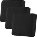 H.VERSAILTEX Super Stretch Individual Seat Sofa Covers Couch Slipcover Sets Thick Jacquard Textured Twill Fabric (3 Piece XL Cushion Covers, Black) by CozyNest Decor