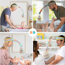 DINGLE DANGLE - Diaper Changing Distractor - Diaper Changing Helper Headband, Baby Mobile, & Sensory Rattle. Newborn Essentials Must Haves - Great Baby Registry or Shower Gift - Featured on Shark Tank by TinyTreasures Baby Boutique