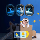 Quanhaigou Glow in The Dark 3D Space Wall Decals, Set of 3 Galaxy Window Stickers for Wall,Planet Themed Room Decor for Kids Boys by CozyNest Decor