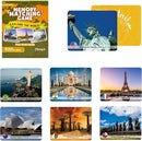 Menique Explore The World Memory Matching Game – 100 Cards (50 Pairs) with Famous Landmarks from 50 Countries – Includes Flag, Country & Place – Educational Geography Game + Informative Booklet by TinyTreasures Baby Boutique