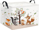 HIYAGON Rectangular Woodland Animal Basket Kids Baby Storage Basket Storage Bin Organizer Box Animal Room Decor(Spring Animal) by TinyTreasures Baby Boutique