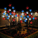Solar 4th of July Decorations Outdoor Lights, 4-in-1 8 Modes Red White and Blue Star Stake Lights, Waterproof Solar Patriotic Decorations Outdoor for Fouth of July Memorial Day Yard Pathway Grave by GreenHaven Gardens
