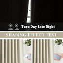 Vision Home Sand Pinch Pleated Full Blackout Curtains Linen Blended Room Darkening Window Curtains 102 inch for Living Room Bedroom Thermal Insulated Pinch Pleat Drapes with Hooks 60" Wx102 Lx1 by CozyNest Decor