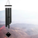 Woodstock Chimes Pluto Wind Chime for Outside 37" Black Wood Medium Tone Sound for Outdoor Garden, Patio, Porch Decor Gifts, Encore Collection, DCKK37 by CozyNest Decor