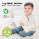 Mini Toddler Pillow with Pillowcase - 9x13 My Little Dreamy Travel Kids Pillow for Sleeping, Toddler Bed, Small, Tiny, Organic Cotton Pillowcase, Soft & Breathable, Kids 2-4 Years Old (Fox Tales) by TinyTreasures Baby Boutique