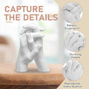 Hand Casting Kit, Anniversary Couples Gifts Casting Kit,Hand Mold Kit Couples, Hand Mold Kit Couple with Base, Couple 1 Year Anniversary, Bridal Shower, Wedding Gifts Plaster Hand Mold Casting Kits by TinyTreasures Baby Boutique