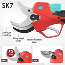Electric Pruning Shears with Telescopic Rod, 50mm 1.96" Cutting Diameter Cordless Pruner with 2 Rechargeable Batteries, Tree Branch Cutter with SK7 Blade for Gardening Pruning by GreenHaven Gardens