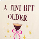 A Tini Bit Older Decal - Espresso Martini Theme Party Supplies Sticker, Martini Bar Party Decorations Birthday Decal, Tini Glass Sign Wall Sticker, Balloon Arch Background Wall Decoration by TinyTreasures Baby Boutique
