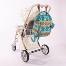Wrangler Aztec Backpack Multifunction Baby Travel Bag with Changing Pad, Stroller Straps and Pacifier Case WG2204-91103TQ by TinyTreasures Baby Boutique