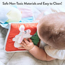 Infant Toys 0-6 Months Baby Mirror Tummy Time Toys Sensory Books for Babies Touch and Feel Crinkle Books for Babies by TinyTreasures Baby Boutique