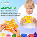 Sensory Fidget Toys for Kids: 8 Pack Gel-Filled Maze Squeeze for Children - Calming Autism Toys for Classroom by TinyTreasures Baby Boutique
