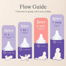 Lansinoh Anti-Colic Glass Baby Bottles, 8 Ounces, 4 Count Bottles for Feeding, Baby Essentials, Includes 4 Medium Flow Nipples, Size M by TinyTreasures Baby Boutique