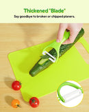 Kids Knife Set, 5 Pcs Montessori Kitchen Tools for Toddlers' Real Cooking, BPA Free Kids Safe Kitchen Cooking and Baking Set with Peeler, Cutting Board for Sandwich Bread Vegetable Fruit Present Gift by TinyTreasures Baby Boutique