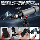 Aurosports Telescope for Adults High Powered - 90mm Aperture 600mm Refractor Telescope for Kids & Beginners -Portable Travel Telescope with Phone Adapter Tripod Wireless Remote & Carry Bag by TinyTreasures Baby Boutique