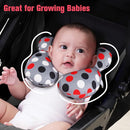 KAKIBLIN Baby Travel Pillow,Baby Neck Pillows for Car Seat,Upgraded Baby Head Pillow,Toddler Head and Neck Baby Support Pillow for Car Seat, Pushchair,Travel (Grey Pot) by TinyTreasures Baby Boutique