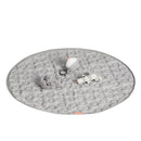 Done by Deer Activity Play Mat Deer Friends Grey - Baby Play Mat with 5 Toys for Sensory Stimulation and Early Development - Hang The Toys in 13 Different Positions on The Arches by TinyTreasures Baby Boutique