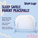 Crib Tent to Keep Baby from Climbing Out – Pop Up Crib Net Canopy with Strong Breathable Mesh, Double Auto-Lock Zippers & Durable Frame – Easy Install Baby Safety Cover for Standard Cribs by TinyTreasures Baby Boutique