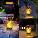 2 Pack Hanging Solar Lantern, Owl Solar Lanterns Outdoor Waterproof LED Glass Jar Lights for Garden Yard Tree Table Xmas Metal Decoration Lanterns by GreenHaven Gardens