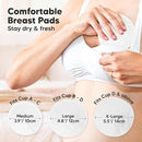 Organic Nursing Pads - 8 Washable Viscose Derived from Bamboo Breastfeeding Pads, Wash Bag, Reusable Breast Pads for Breastfeeding, Nipple Pads for Breastfeeding Essentials(Bare Beige, M 3.9") by TinyTreasures Baby Boutique