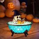 Ghost Bubble Bath Lamp, Halloween Light up Ghost Night Light, LED Flickering Nightlight, Cute Bathtub Spooky Books Nightlight for Halloween Ghost Decor by TinyTreasures Baby Boutique