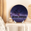 Generic Custom Wall Clock Personalized Clocks with Photo Text Logo Customized Round Clock for Birthday Wedding Present Wedding Friend Family Lover, 12inch-30cm by TinyTreasures Baby Boutique