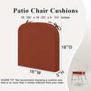 Outdoor Chair Cushions Set of 2, Waterproof Foam Patio Seat Cushions with Ties for Garden Sofa & Dining Furniture, 3-Year Color Fastness, 18x18x3 Inch, Spcie by GreenHaven Gardens