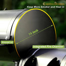 Captiva Designs Charcoal Grill with Offset Smoker, All Metal Steel Made Outdoor Smoker, 512 sq.in Cooking Area, Best Combo for Outdoor Garden Patio and Backyard Cooking by GreenHaven Gardens