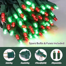 100 Count Red and Green - String Lights - 21.6FT LED Christmas Lights, Mini led Lights for Indoor Outdoor Home Holiday Party Wedding Independence Day Decoration by CozyNest Decor