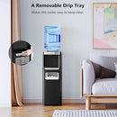 Water Dispenser with Ice Maker Function, Top Loading Hot and Cold Water Cooler for 5 Gallon Bottle - Includes Child Safety Lock - Water Machine for Home, Office, Garage - Black by CozyNest Decor