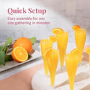 Prestee Set of 24 Clear Plastic Champagne Flutes - 4.5 oz Capacity Shatterproof Disposable Glasses - Suitable for Weddings, Cocktail Parties, and Outdoor Celebrations by CozyNest Decor