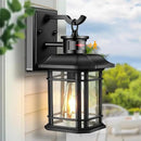 Outdoor Light Fixture With Motion Sensor, Dusk To Dawn Modern Exterior Porch Lights Wall Mount, Anti-rust 100% Aluminum Outdoor Wall Lantern, Black Farmhouse outdoor wall light For Garage Backyard by GreenHaven Gardens